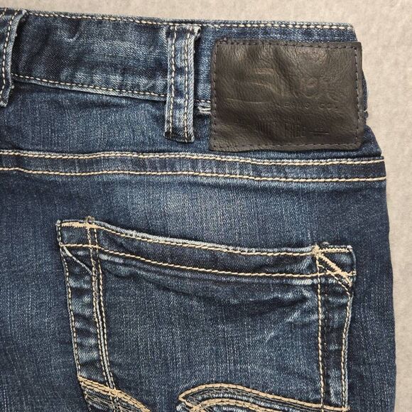 Silver Jeans Eddie 34x32 Taper Leg Relax Fit Distressed faded - Picture 8 of 12